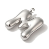 Non-Tarnish Ion Plating(IP) 304 Stainless Steel Pendants STAS-M017-08P-13-2