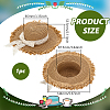 Straw Hat for Dolls DOLL-WH0002-42B-2