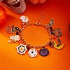 Halloween Alloy Enamel Charm Bracelets FS-WG2C6A9-02-1