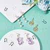   150Pcs 5 Colors Resin Earring Hooks RESI-PH0001-78-2