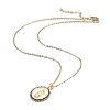 Brass Micro Pave Cubic Zirconia Pendant Necklaces NJEW-H100-01-3