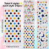 100Pcs 4 Styles Rectangle OPP Cellophane Candy Bags ABAG-WH20013-17-2