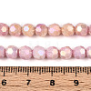Anti-Tarnish Electroplate Glass Beads Strands EGLA-T021-6mm-15-05-4