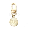 Smiling Face Enamel Pendant Decorations KEYC-WH0036-08LG-02-2