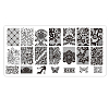 Lace Flower Stainless Steel Nail Art Stamping Plates MRMJ-L003-C09-1