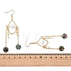 Paua Shell & Shell Pearl Dangle Earrings EJEW-JE07413-6