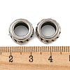 316 Surgical Stainless Steel Large Hole Beads STAS-Q326-10AS-03-2