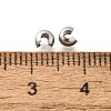 304 Stainless Steel Crimp Beads Covers X-STAS-P239-34P-03-3
