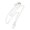 306 Stainless Steel Pendant Necklace for Women NJEW-Q772-01P-01-1