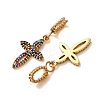 304 Stainless Steel Rhinestone Pendants RB-CBA5CCB-05F-G-3
