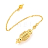 Rack Plating Brass Coil Dowsing Pendulums AJEW-B106-02G-1