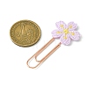 Polyester Embroidered Flower Bookmarks AJEW-JK00280-3