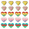  20Pcs 5 Style Zinc Alloy Enamel Pendants ENAM-TA0001-45-2