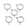 304 Stainless Steel Spring Ring Clasps STAS-E104-09D-P-1