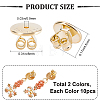 20Pcs 2 Colors Brass Ear Nuts KK-SC0003-12-2
