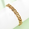 304 Stainless Steel Link Chain Bracelets BJEW-F529-14G-2