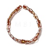 Handmade Gold Sand and Silver Sand Lampwork Beads FOIL-C001-01B-02-2