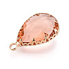 Transparent Glass Pendants KK-N283-02G-G-2