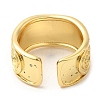 Rack Plating Brass Open Cuff Rings RJEW-Q770-29G-2