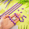 4 Strands Synthetic Turquoise Dyed Beads Strands G-TA0003-29A-6