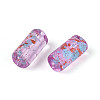 Picasso Transparent Glass Bugle Beads SEED-N010-02B-2