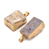 Natural Druzy Agate Pendants GG-K002-20-2