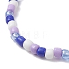 Adjustable Glass Beaded Charm Bracelets BJEW-JB13287-5