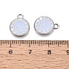 Rack Plating Alloy Enamel Pendants ENAM-N070-01A-03P-03-3