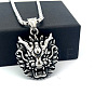 Vintage Punk 304 Stainless Steel Dragon Head Pendant Necklaces for Men WI9275-1