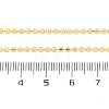 Brass Rondelle Link Chain Necklaces for Women X-NJEW-K282-04G-5