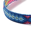 Polyester-cotton Braided Rhombus Pattern Cord Bracelet FIND-PW0013-001A-23-3