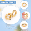 3Pcs Ion Plating(IP) 304 Stainless Steel Spring Gate Rings STAS-UN0059-42-5