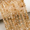 Heated Natural Citrine Beads Strands G-B175-A05-4x6mm-1