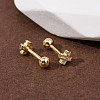 Cross 925 Sterling Silver Micro Pave Clear Cubic Zirconia Stud Earrings EJEW-K317-11G-2