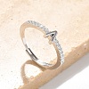 S925 Sterling Silver Adjustable Letter Rings for Women RJEW-M068-01P-A-1