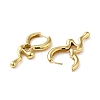 Rack Plating Brass Melting Drop Hoop Earrings for Women EJEW-Z019-19G-2