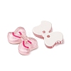 2-Hole Printed Transparent Resin Buttons RE-CBA3C89-07-2