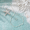 Plastic Pearl Round Beaded Anklets & Toe Ring Sets WG9A75F-01-3