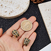 2Pcs Brass European Beads KK-DC0005-18AG-3