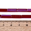 Electroplate Transparent Glass Beads Strands EGLA-Q132-02A-E03-4