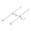 925 Sterling Silver Chain Extenders STER-T008-57S-2