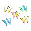 Ion Plating(IP) 304 Stainless Steel Alphabet Charms LS-STAS-H122-W-M-2