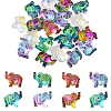 20Pcs Transparent Glass Beads GLAA-YW0005-34-1
