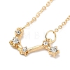 3Pcs Alloy Rhinestones Anklets AJEW-S083-01G-10-3