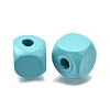 Spray Painted Wooden Beads WOOD-P021-01C-26-2
