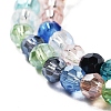 Electroplate Transparent Glass Beads Strands EGLA-A035-T4mm-HA01-3