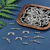 75Pcs 3 Styles Tibetan Style Alloy Fairy Wing Beads TIBEB-FS0001-15-10
