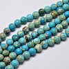 Natural Imperial Jasper Beads Strands G-I122-8mm-10-1