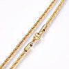 304 Stainless Steel Rope Chain Necklaces NJEW-F226-03G-06-2