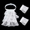 Polyester Detachable Flower Lace Collar Sets for Women DIY-WH0816-187A-6